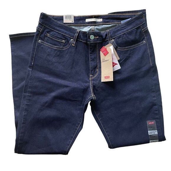LEVI’S | dark blue 711 skinny fit 32 NWT - Picture 6 of 14